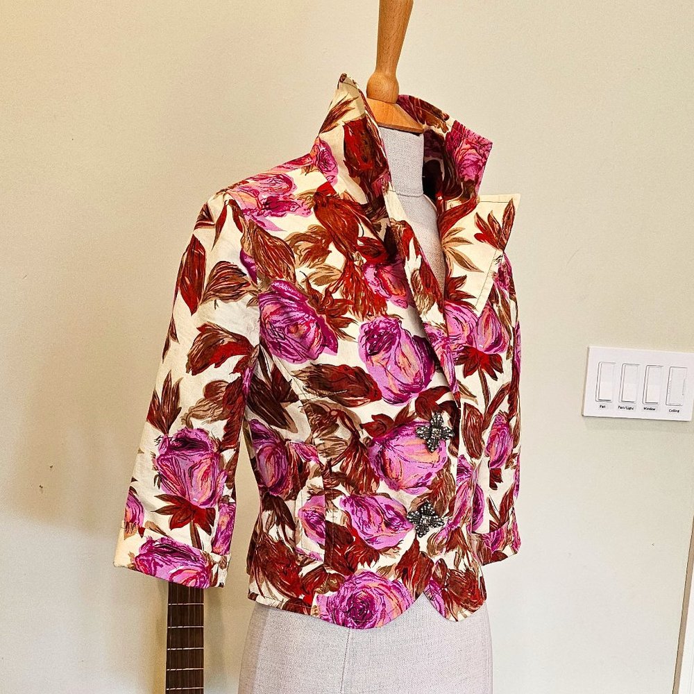 Yoana Baraschi Colorful Floral Blazer